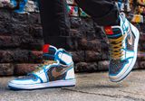  Giày Nike Twix x The Shoe Surgeon x Air Jordan 1 High 'Cookies Creme' 