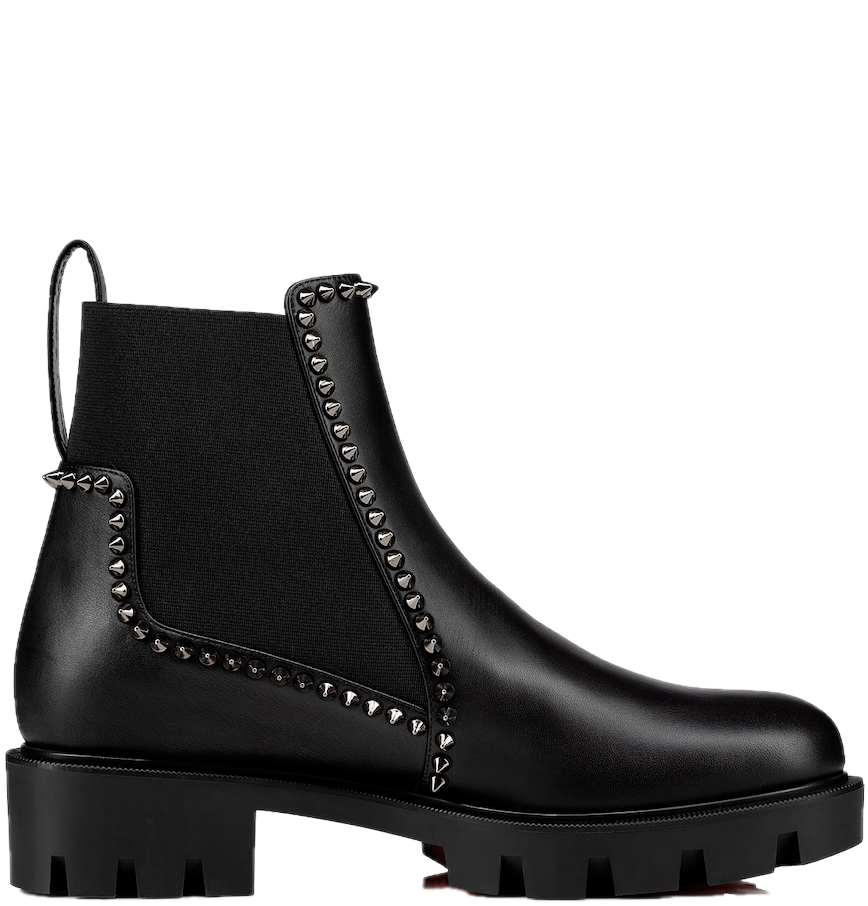  Giày Nữ Christian Louboutin Out Lina Spike Lug 'Black' 