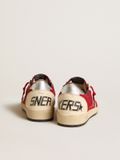  Giày Nữ Golden Goose Ball Star 'Burgundy' 