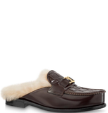  Giày Nữ Louis Vuitton Major Open Back Loafers 'Mocha Brown' 