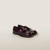  Giày Nữ Miu Miu Leather Loafers 'Crimson' 