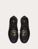  Giày Nữ Valentino Vlogo Signature Loafer 'Black' 