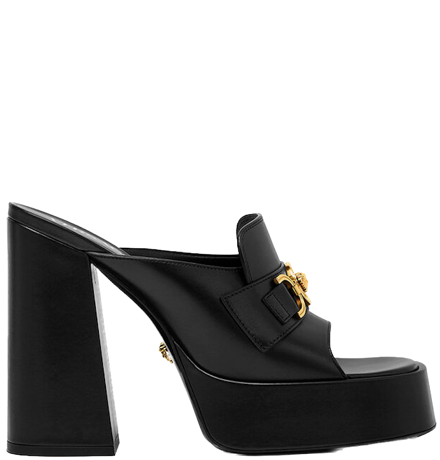  Giày Nữ Versace Aevitas Platform Mules 'Black' 