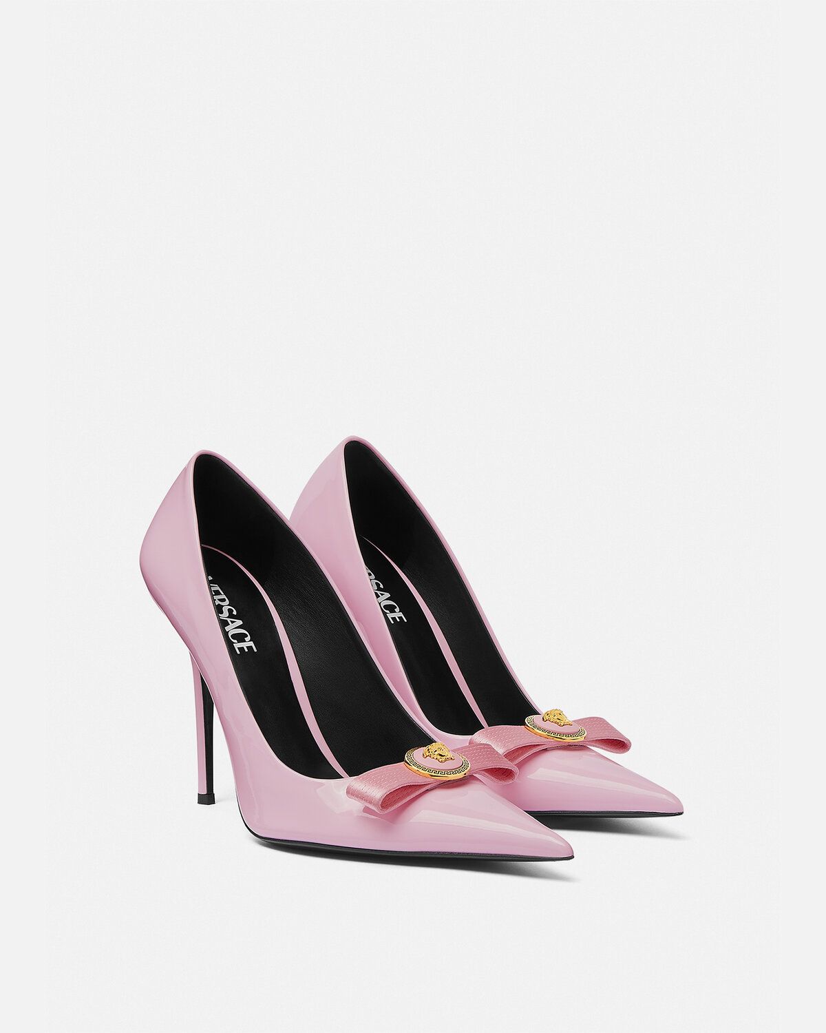  Giày Nữ Versace Gianni Ribbon Pumps 'Pink' 