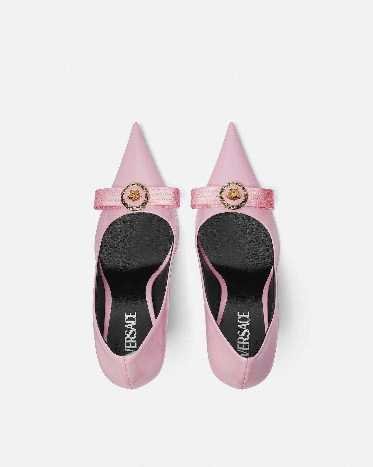  Giày Nữ Versace Gianni Ribbon Pumps 'Pink' 