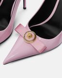  Giày Nữ Versace Gianni Ribbon Pumps 'Pink' 