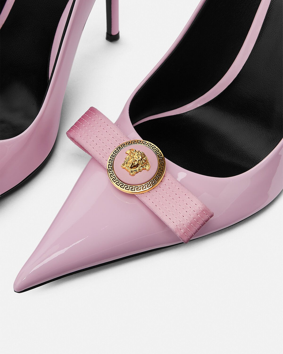  Giày Nữ Versace Gianni Ribbon Pumps 'Pink' 