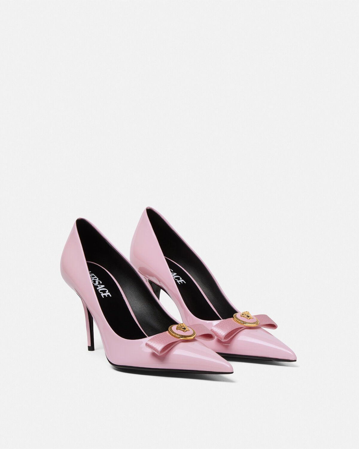  Giày Nữ Versace Gianni Ribbon Pumps 'Pink' 