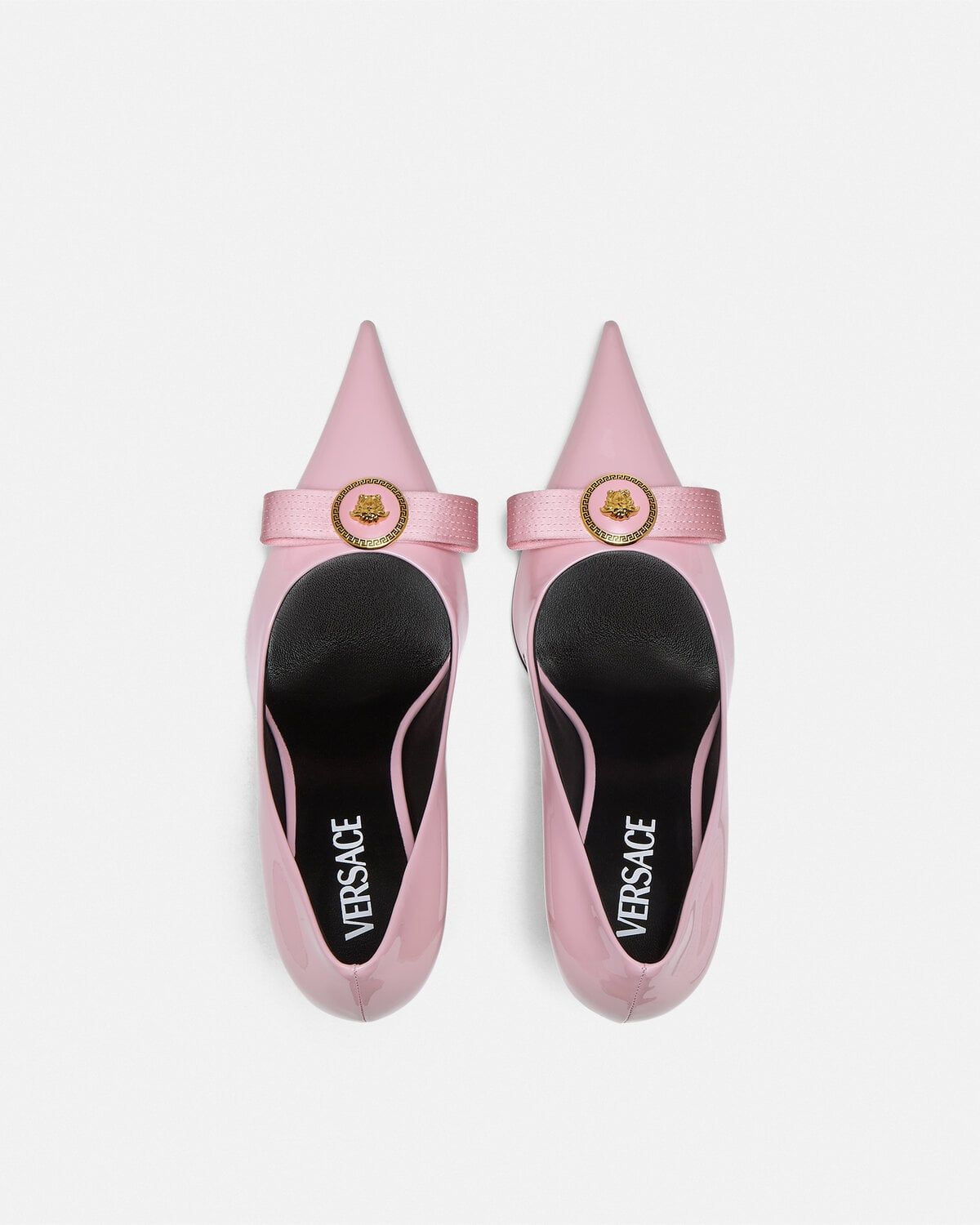  Giày Nữ Versace Gianni Ribbon Pumps 'Pink' 