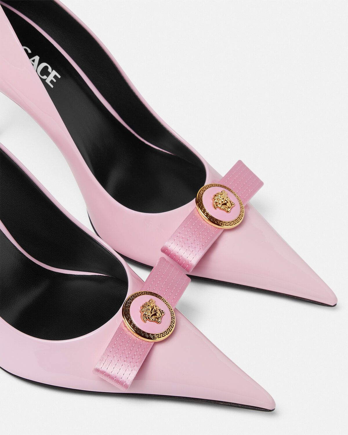  Giày Nữ Versace Gianni Ribbon Pumps 'Pink' 