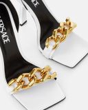  Giày Nữ Versace Medusa Chain Sandals 'White' 