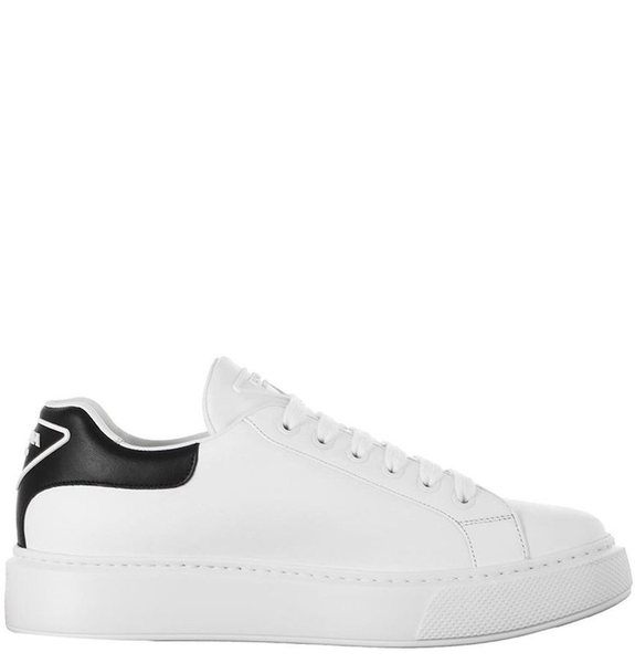  Giày Nam Prada Macro Leather 'White Black' 