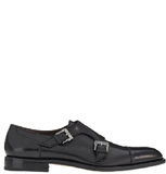  Giày Salvatore Ferragamo Nam Double Monkstrap 'Black' 