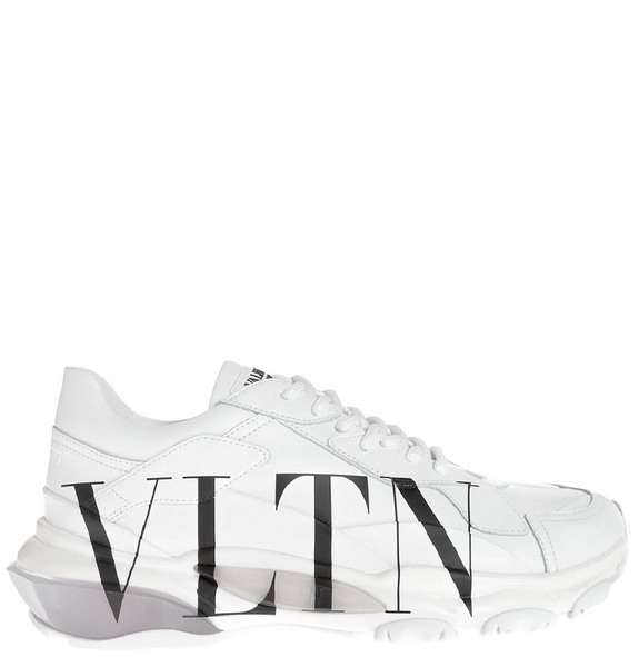  Giày Nam Valentino Bounce Calfskin Sneaker 'White' 