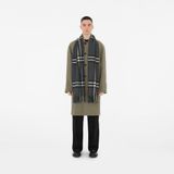  Khăn Burberry Wide Check Cashmere Scarf 'Dark Charcoal' 