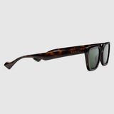  Kính Gucci Rectangular Frame Sunglases 'Brown' 