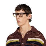  Kính Gucci Rectangular Frame Sunglasses 'Brown' 