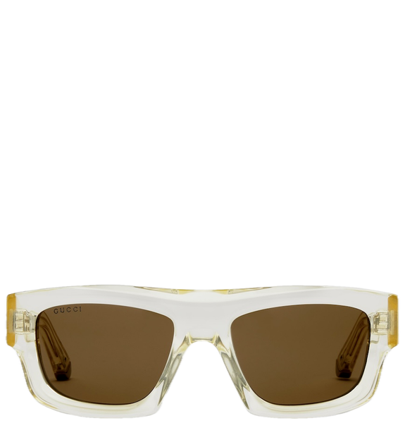  Kính Gucci Rectangular Frame Sunglasses 'Yellow' 