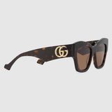  Kính Nữ Gucci Cat-eye Frame Sunglasses 'Brown' 