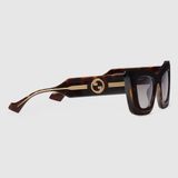  Kính Nữ Gucci Cat-eye Frame Sunglasses 'Brown' 
