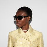  Kính Nữ Gucci Cat-eye Frame Sunglasses 'Brown' 