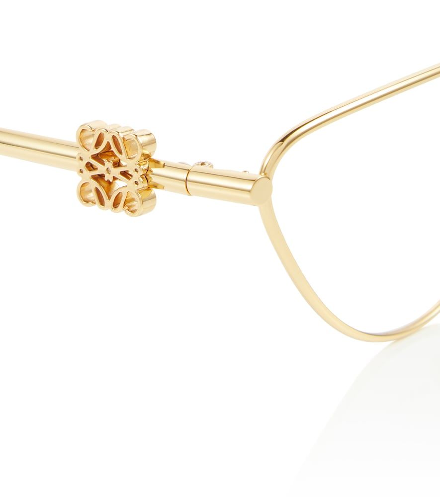  Kính Nữ Loewe Eyeglasses Loewe Refined Metal 'Gold' 