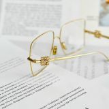  Kính Nữ Loewe Eyeglasses Loewe Refined Metal 'Gold' 