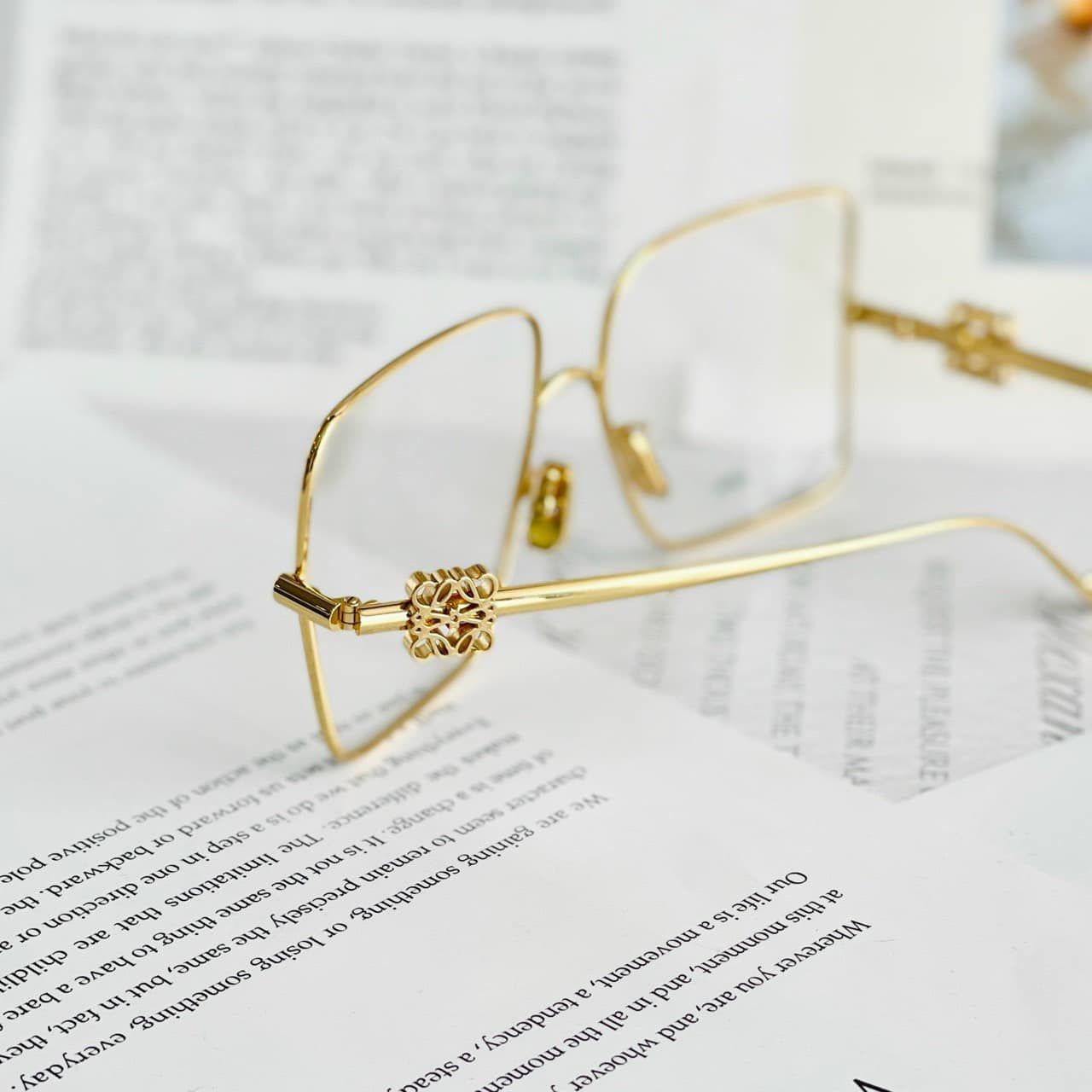  Kính Nữ Loewe Eyeglasses Loewe Refined Metal 'Gold' 
