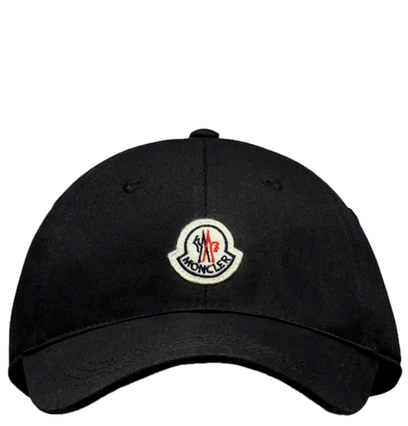  Mũ Nam Moncler Gabardine Baseball Cap 'Black' 