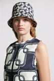  Mũ Nữ Moncler Chain Print Bucket Hat 'Blue' 