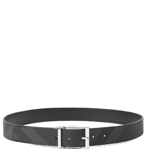  Thắt Lưng Nam Burberry Check Leather Reversible Belt 'Charcoal' 