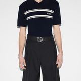  Thắt Lưng Nam ‎Gucci Wide Belt G Buckle 'Black' 