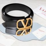  Thắt Lưng Nam Valentino Belt With V Logo 'Black' 