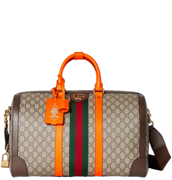  Túi Gucci Savoy Medium Duffle Bag 'Beige Orange' 