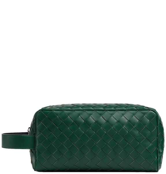  Túi Nam Bottega Veneta Intrecciato Travel Pouch 'Green' 