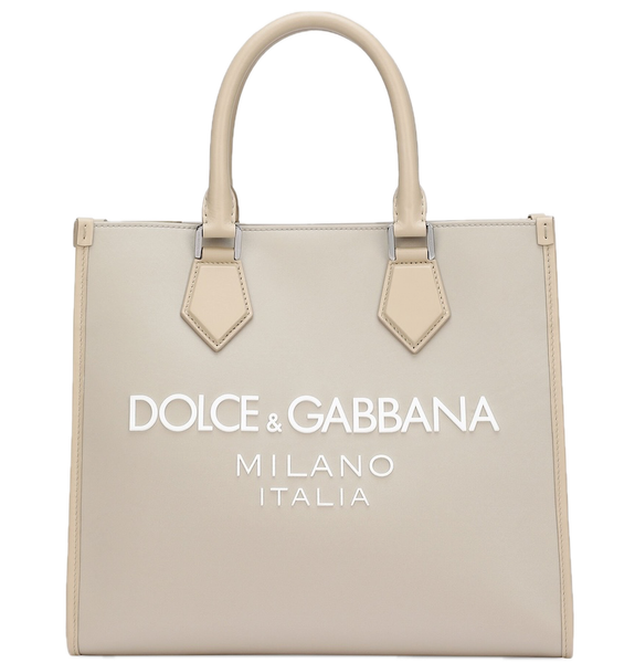  Túi Nam Dolce & Gabbana Small Nylon Shopper 'Beige' 