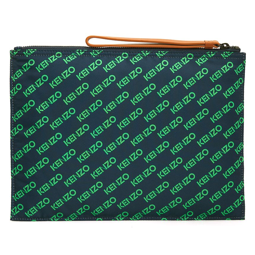  Túi Nam Kenzo Logo Large Shared Clutch 'Green' 