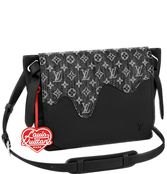  Túi Nam Louis Vuitton Besace Tokyo 'Black Monogram Denim' 
