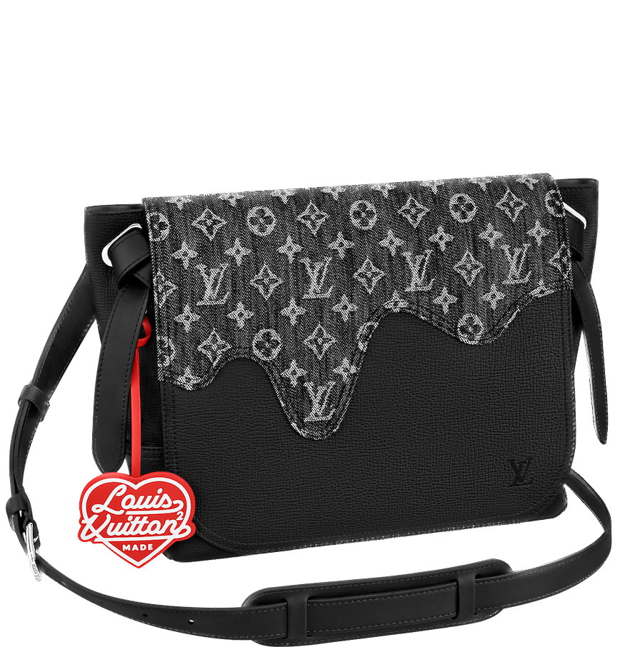  Túi Nam Louis Vuitton Besace Tokyo 'Black Monogram Denim' 