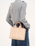  Túi Nữ Chloe Small Woody Tote Bag 'Cement Pink' 