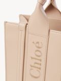  Túi Nữ Chloe Small Woody Tote Bag 'Cement Pink' 