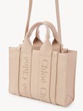  Túi Nữ Chloe Small Woody Tote Bag 'Cement Pink' 