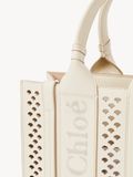  Túi Nữ Chloe Small Woody Tote Bag 'Misty Ivory' 