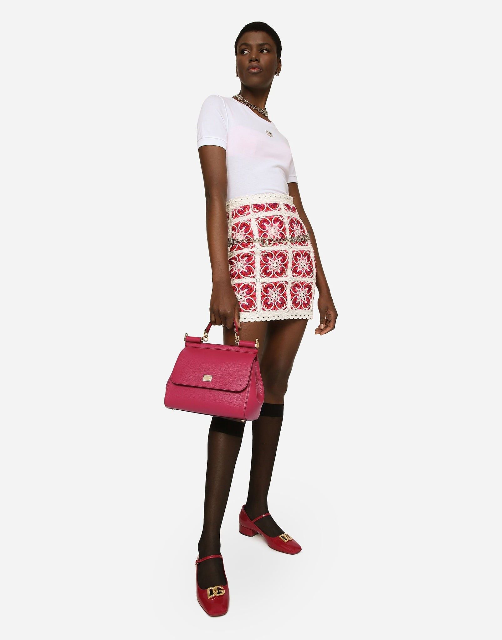  Túi Nữ Dolce & Gabbana Large Sicily Handbag 'Red' 