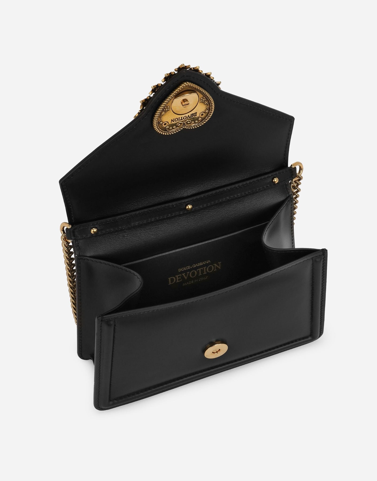 Túi Nữ Dolce & Gabbana Small Devotion Bag 'Black' BB6711AV89380999 – LUXITY