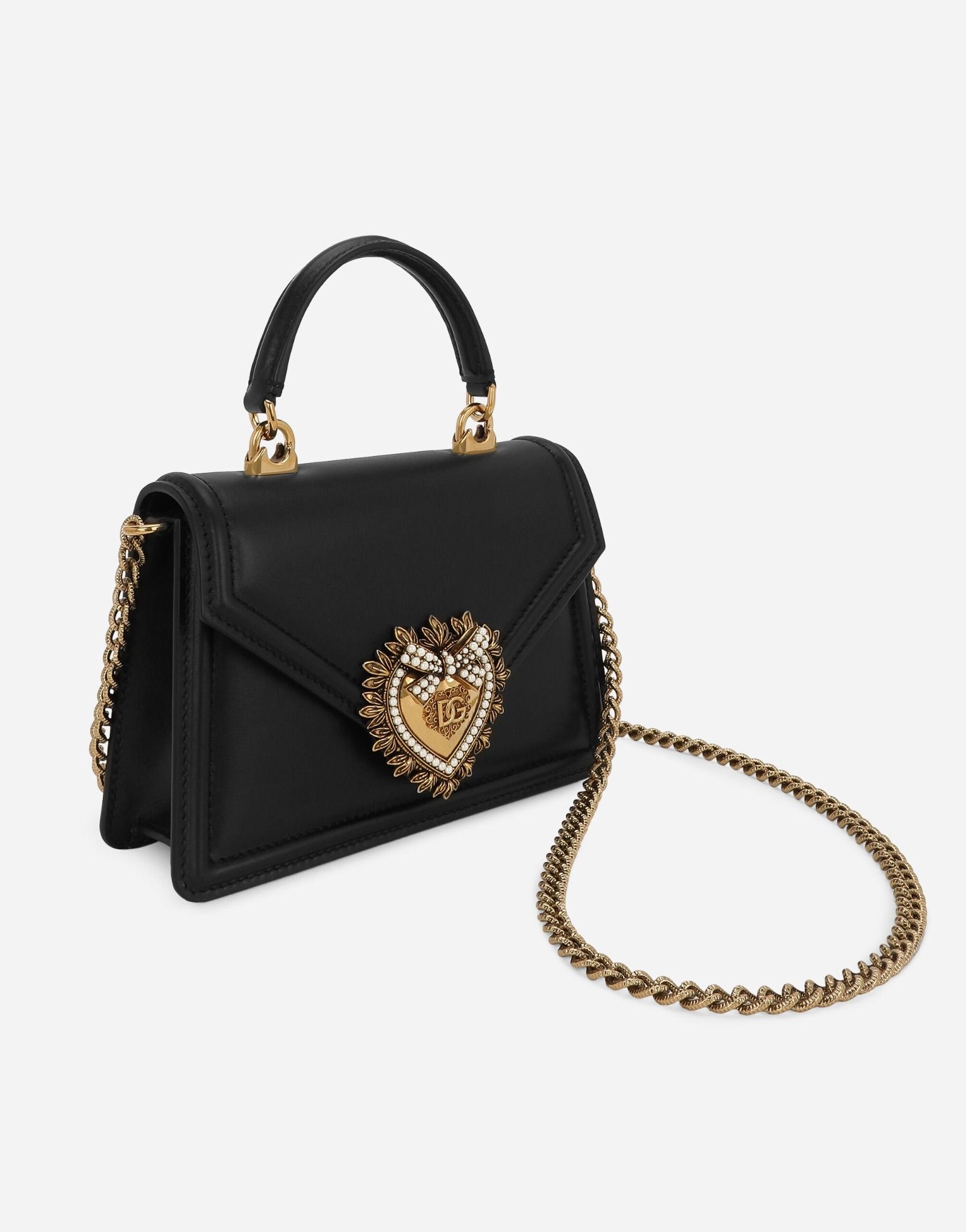 Túi Nữ Dolce & Gabbana Small Devotion Bag 'Black' BB6711AV89380999 – LUXITY