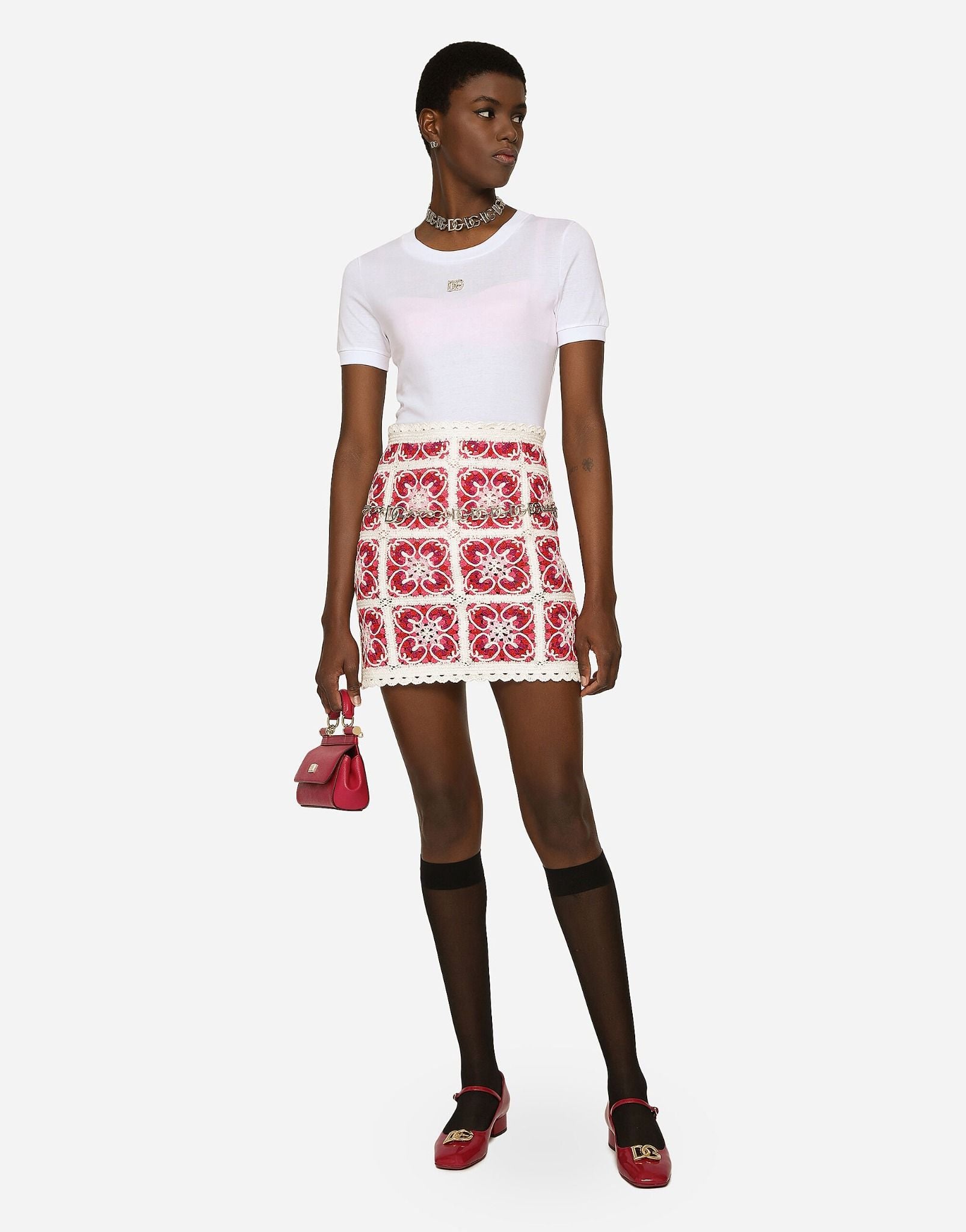  Túi Nữ Dolce & Gabbana Small Sicily Handbag 'Red' 