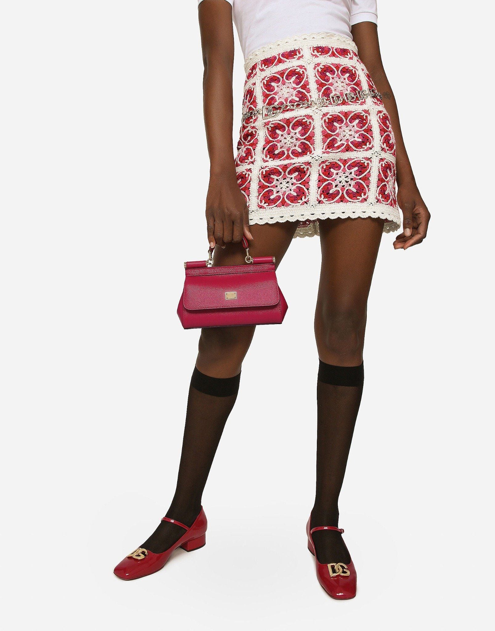  Túi Nữ Dolce & Gabbana Small Sicily Handbag 'Red' 