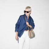  Túi Nữ Gucci GG Emblem Mini Bucket Bag 'Beige' 