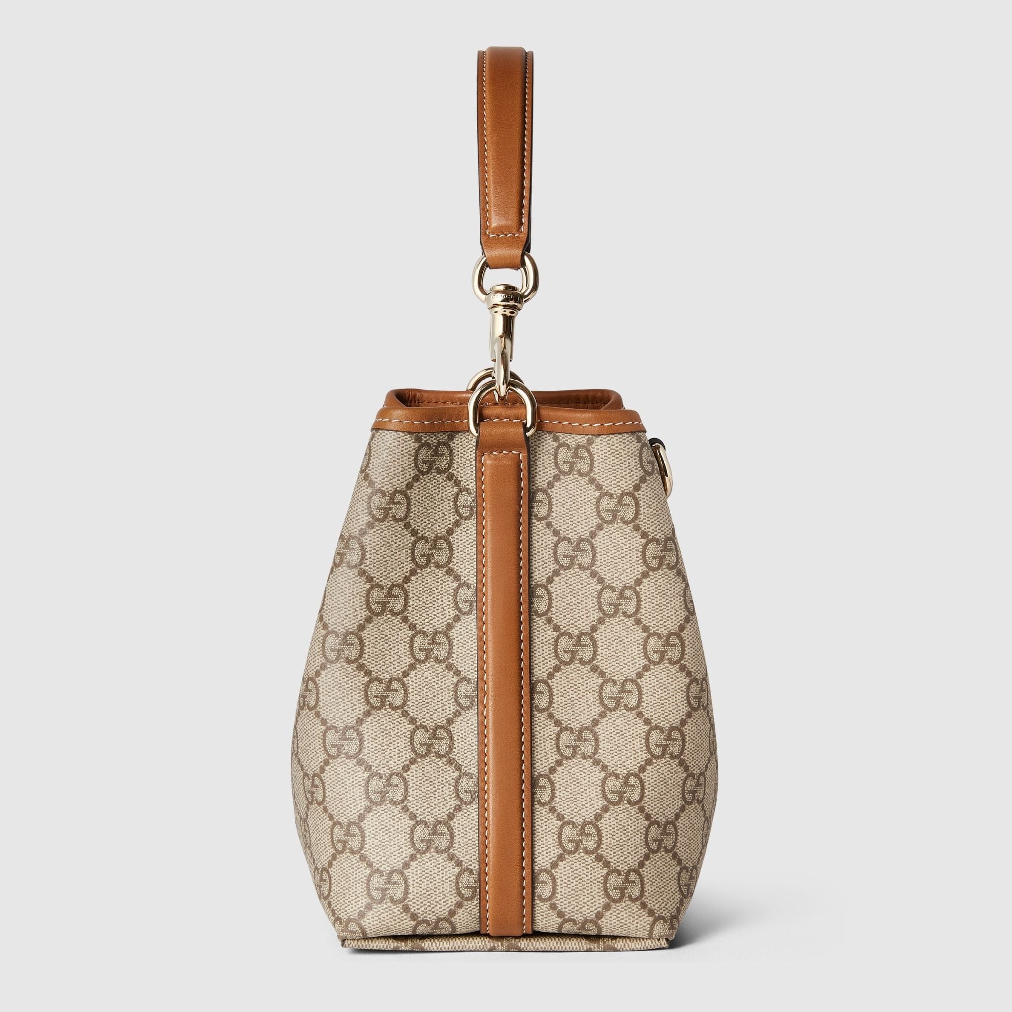  Túi Nữ Gucci GG Emblem Mini Bucket Bag 'Beige' 